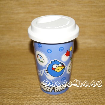 Термостакан "AngryBirds"	голубой